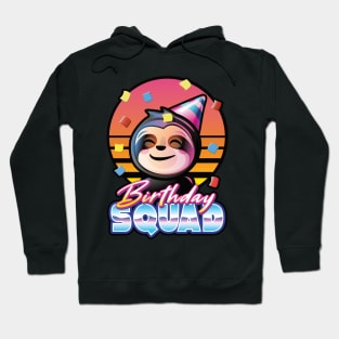 Birthday squad sloth boys girls party celebration Hoodie